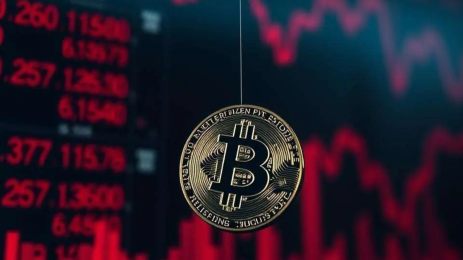 Bitcoin price chart testing $60,000 support as crypto market cap declines sharply