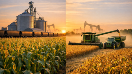 Grain Futures Rise as Oil Volatility Lifts Biofuels