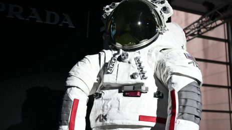 Prada space garment designed with Axiom Space for NASA astronauts and future space travel