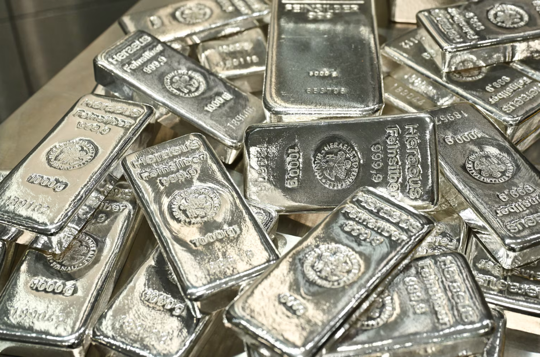 Silver Storm Mining silver-gold doré bars from the first pour at La Parrilla in Mexico